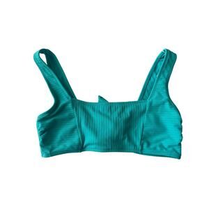SANDFLOWER, SIZE XL, TURQUOISE BIKINI TOP, SPORTS BRA TYPE